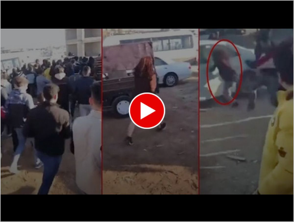 ببینید | دختر بی‌دفاع در سلیمانیه عراق مورد حمله قرار گرفت !