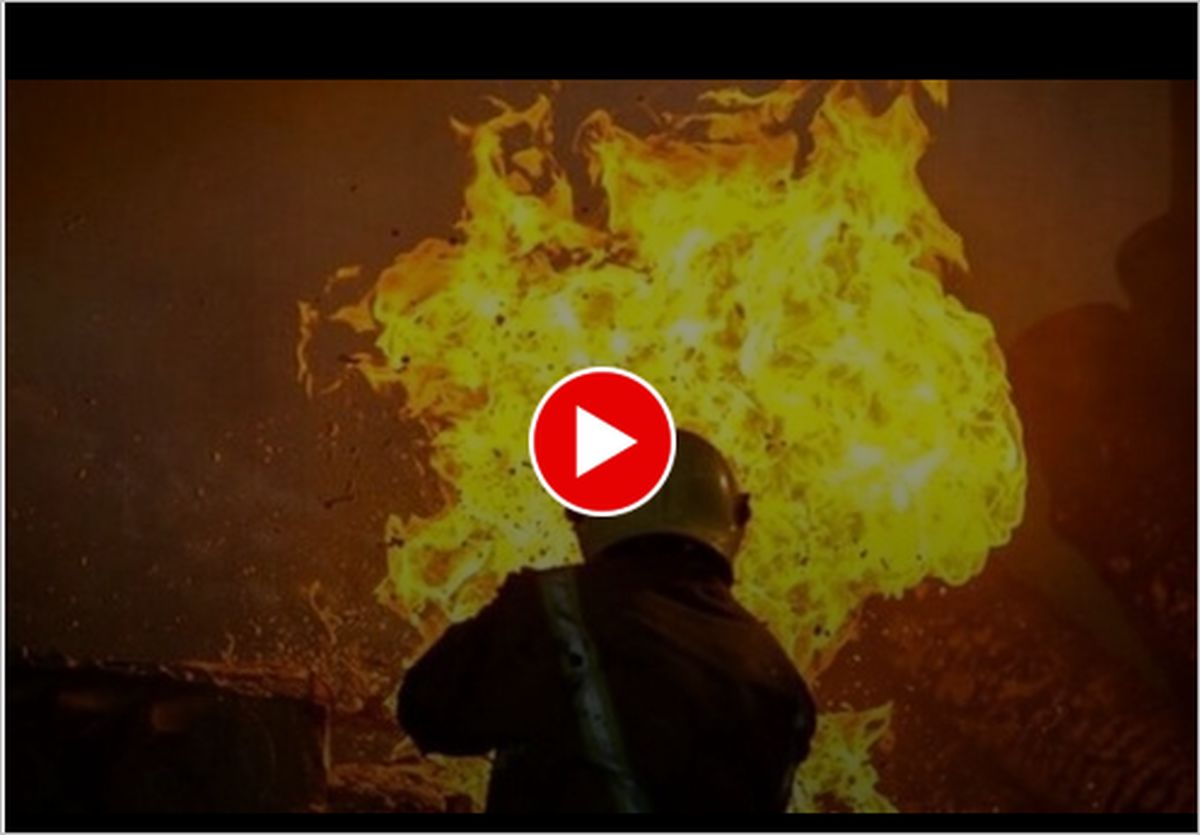 ببینید | اولین تصاویر از آتش‌سوزی کارخانه‌ آلیانس در حیفا
