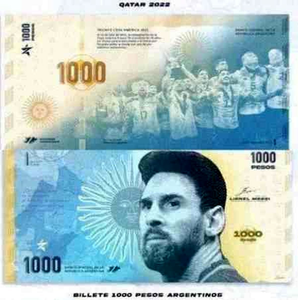واکنش بانک ملی آرژانتین به چاپ اسکناس با تصویر مسی