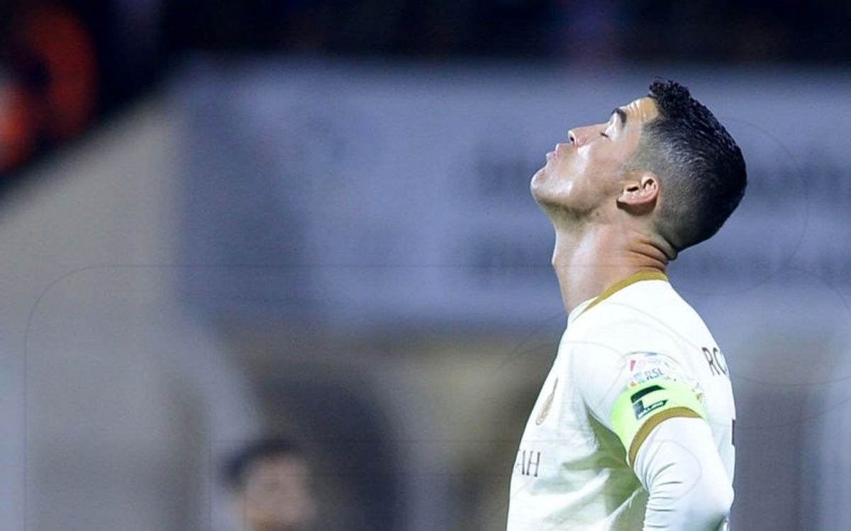 واکنش رونالدو بعد از به ثمر رساندن گل خود در لیگ عربستان  بازی سختی بود!