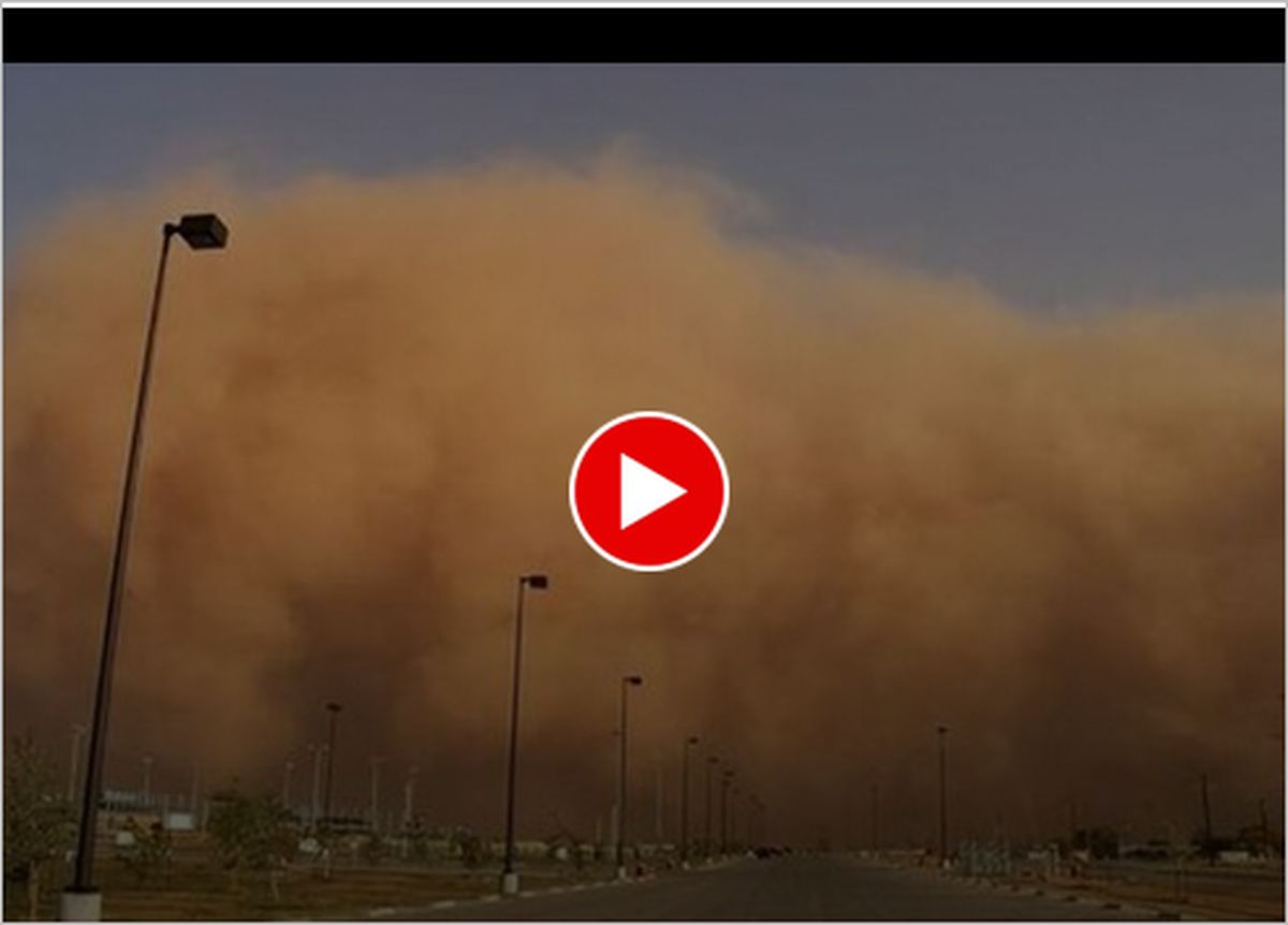 ببینید | وقوع طوفان شن در دبی باعث ترس مردم شد !