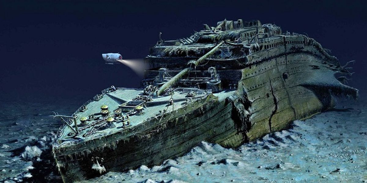 فیلم دیده نشده از  کشتی غرق شده تایتانیک برای اولین بار