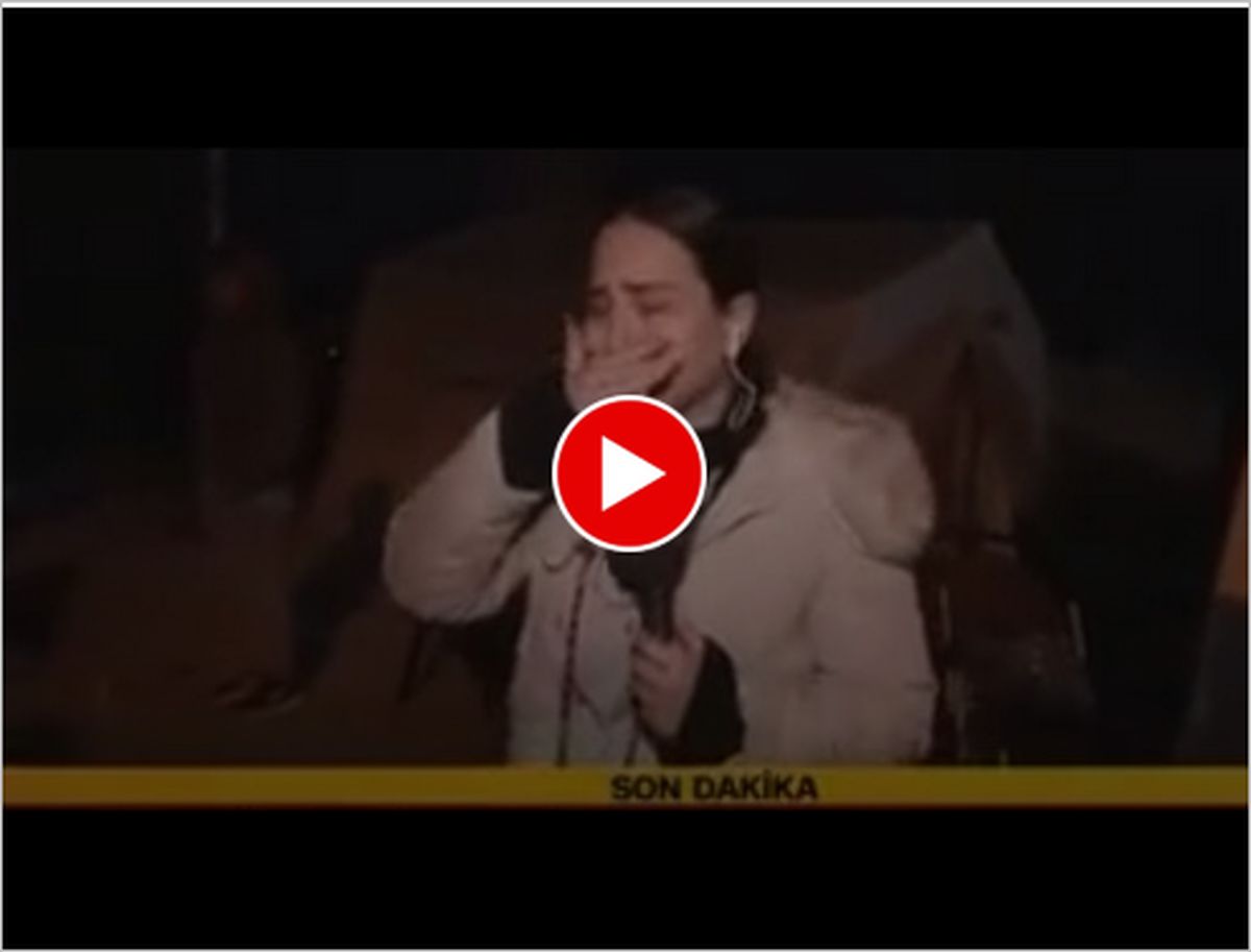 ویدیو | خبرنگار زن ترک شبکه CNN در حین اعلام خبر زلزله جدید به گریه افتاد