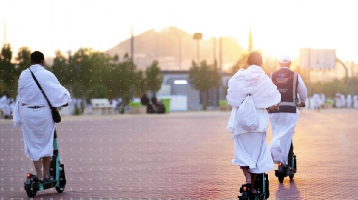 اسکوترسواری حجاج؛ برای نخستین بار در عربستان
