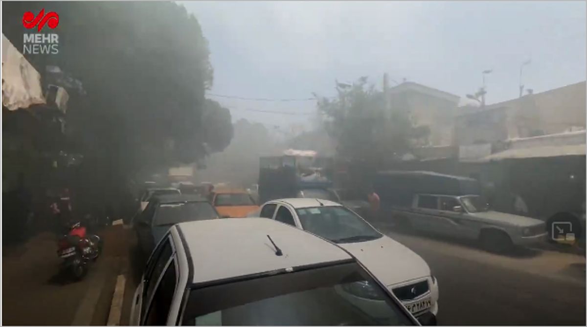 ببینید: آتش‌سوزی در راسته آهنگران بازار قزوین