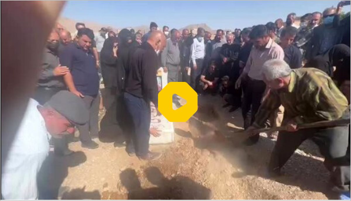 ببینید: اولین تصاویر از مراسم خاکسپاری مجید عبدالباقی