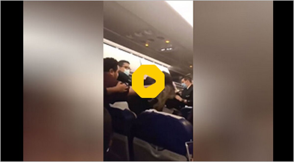 ببینید: حمله وحشیانه یک مرد به زن مسافر در کابین هواپیما؛ کشیدن مو و مشت بر صورت!