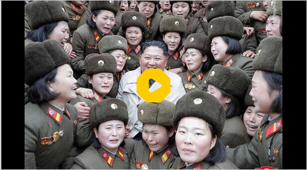 ببینید | نظامیان کره شمالی رهبرشان را با انداختن خودشان در آب بدرقه کردند!