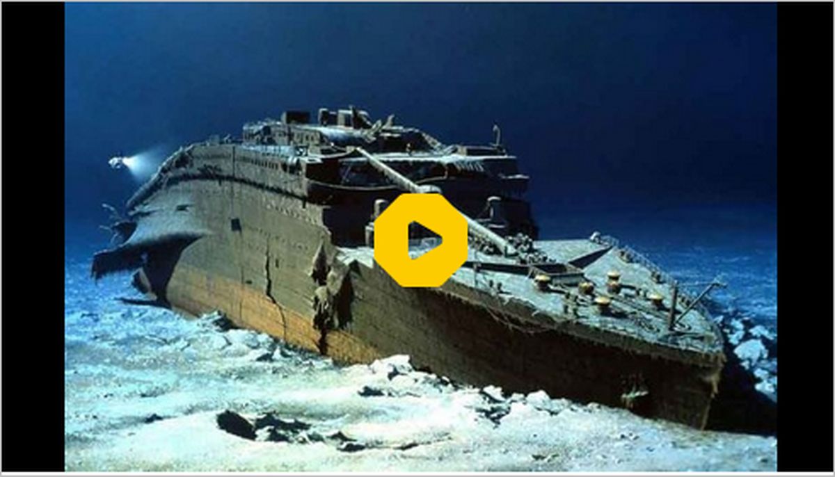ببینید | تصاویری جالب از کشتی «تایتانیک» در اعماق اقیانوس