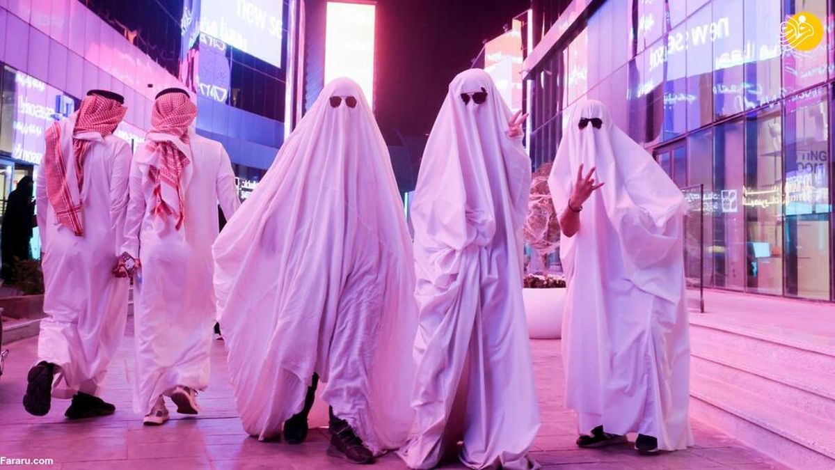 تصاویری از مراسم عجیب  در عربستان