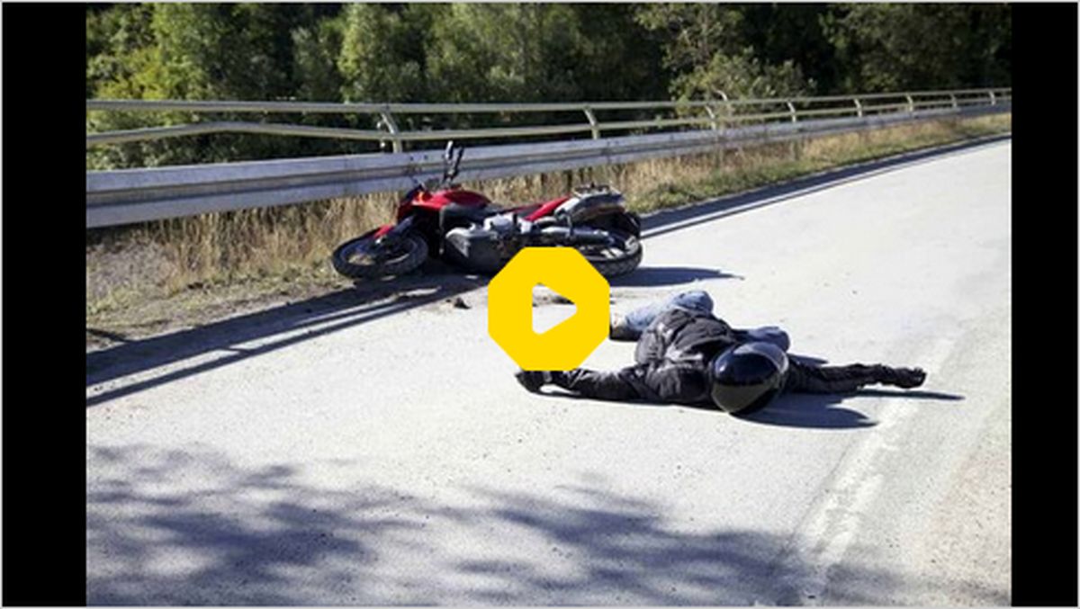 ببینید | تصادف دلخراش یک موتورسیکلت با گوزن !