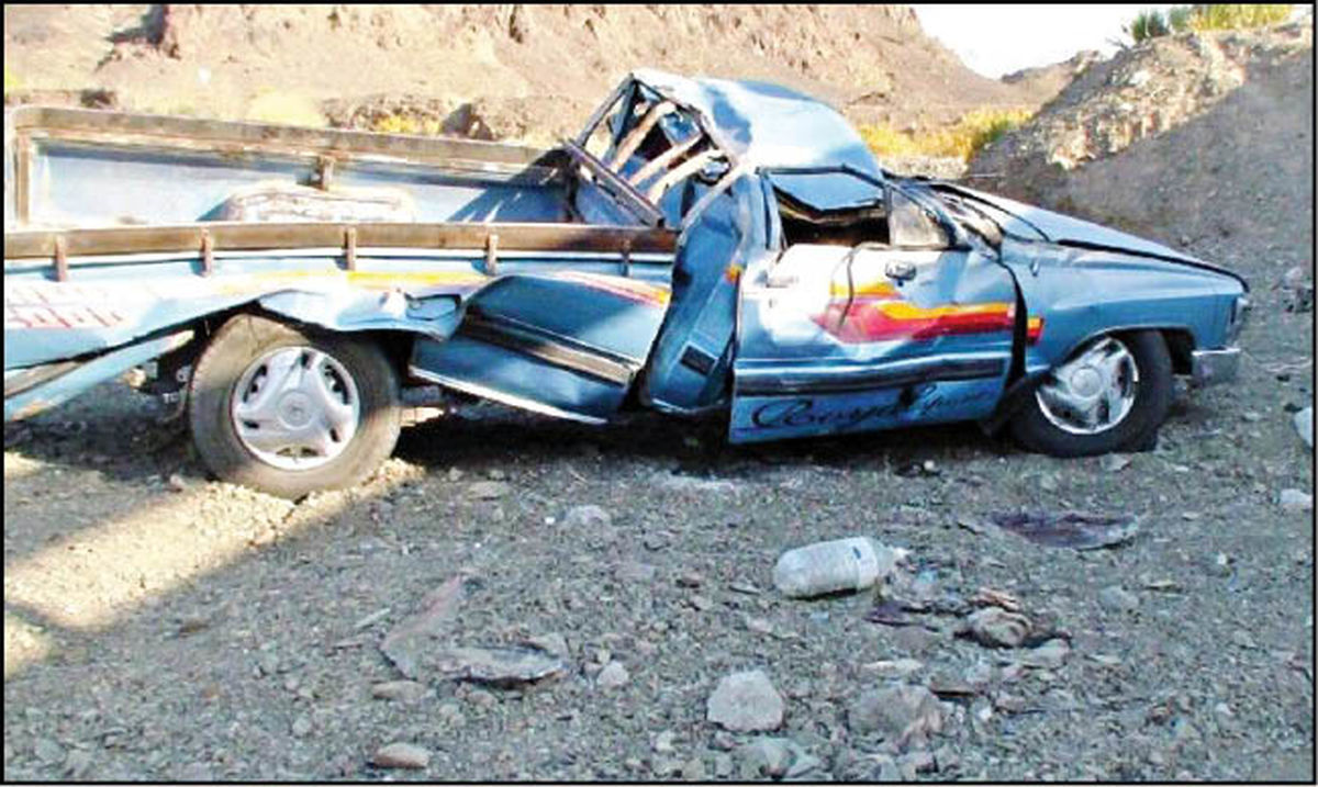 مرگ ۹ سرنشین یک خودرو در خاش