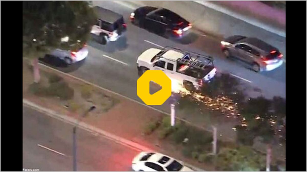 ببینید | تعقیب و گریز پرحادثه پلیس با ماشین‌های آمریکایی !