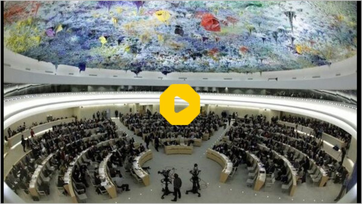 ببینید | وقتی سخنگوی ایران متن سخنرانی‌اش را در نشست حقوق بشر سازمان ملل گم کرد !
