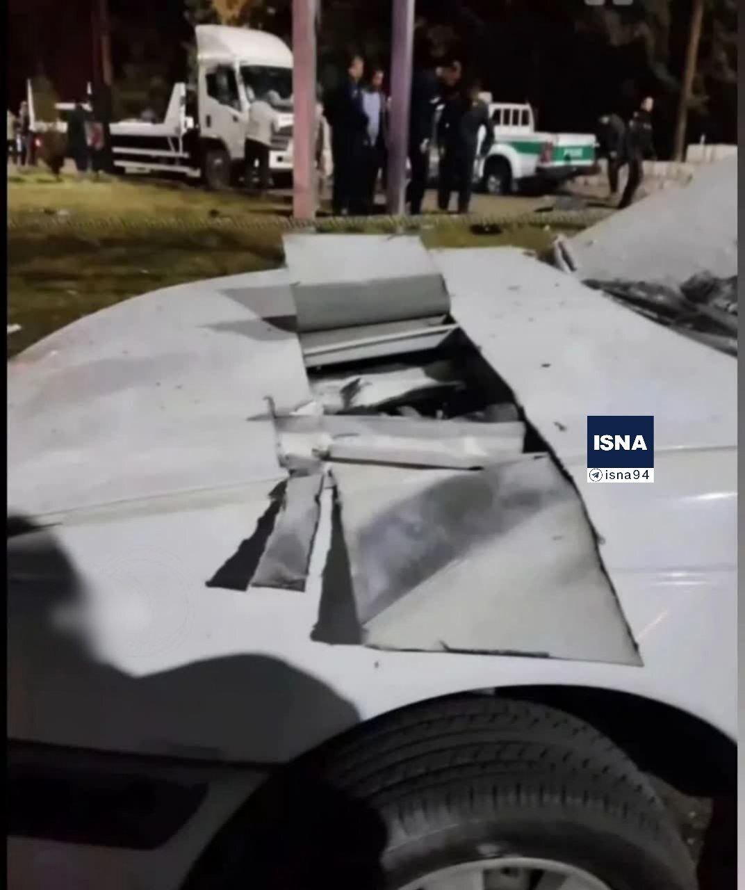 عکس | کشف ماشین بمب‌گذاری شده در شب حادثه تروریستی کرمان