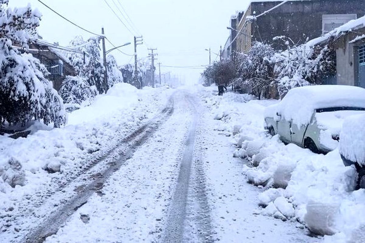 ویدیو | بارش برف در جاده چالوس