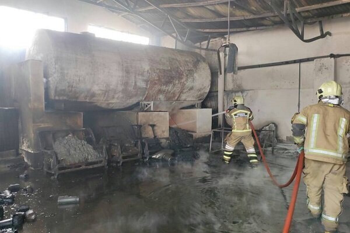 ویدئو | آتش‌سوزی وحشتناک در یک کارگاه تولید مبل در جنوب تهران