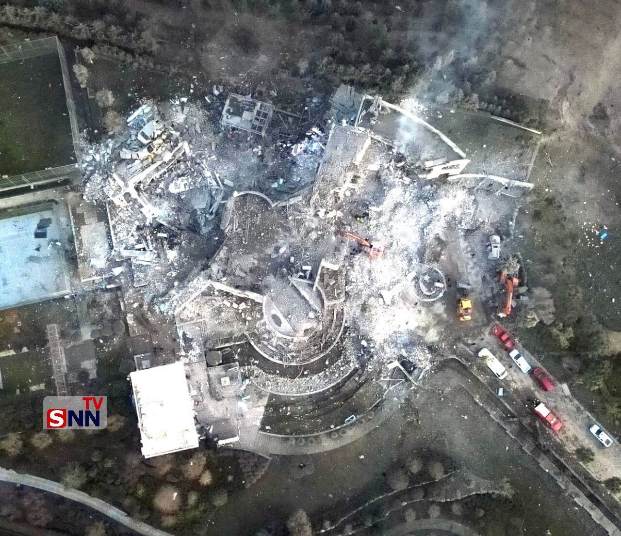 عکس | دقت اصابت موشک‌های سپاه به مقرر موساد در اربیل