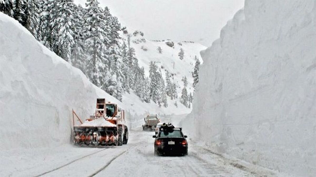 برف جاده این استان‌ها را خطرناک کرد | پلیس هشدار داد