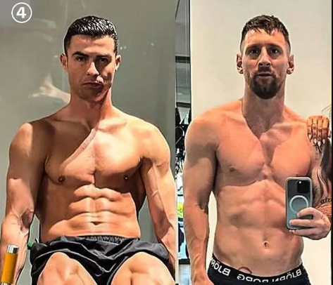 عکس | شاخ‌وشانه کشیدن مسی برای رونالدو