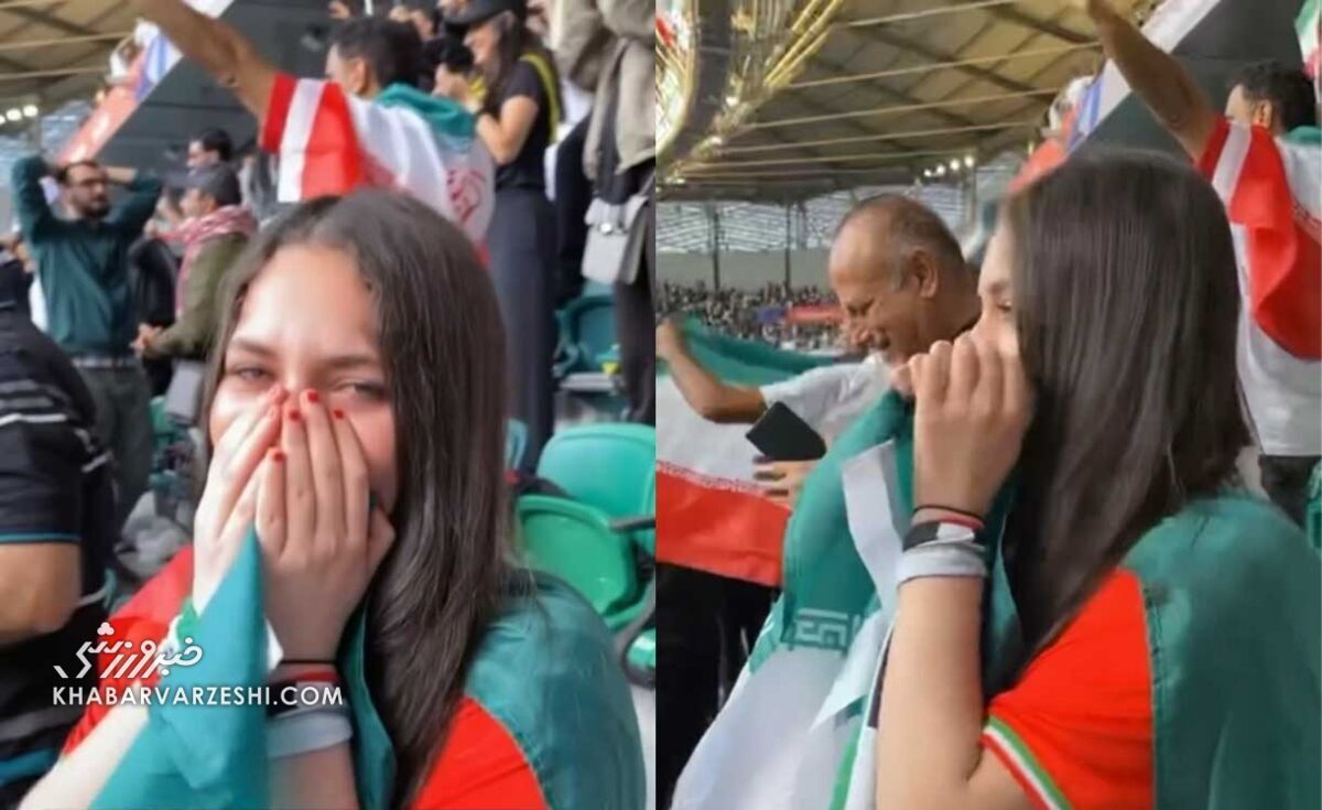 ویدیو | دختر ایرانی در ورزشگاه کنترلش را از دست داد!