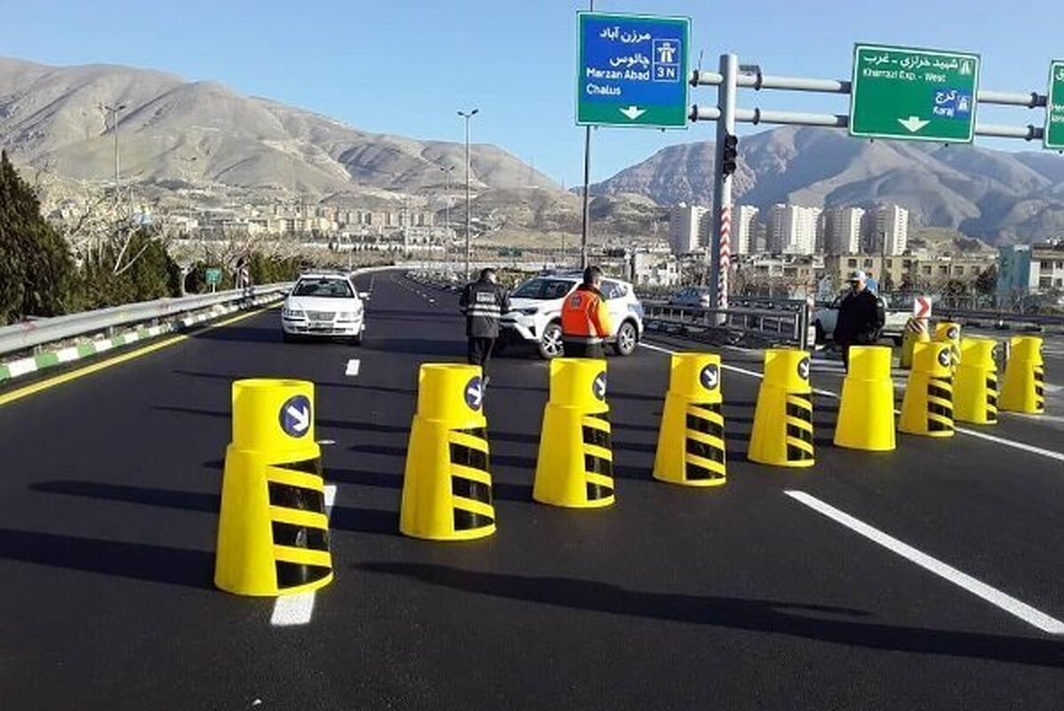 جاده چالوس و  آزادراه تهران-شمال از امروز یک‌طرفه می‌شود