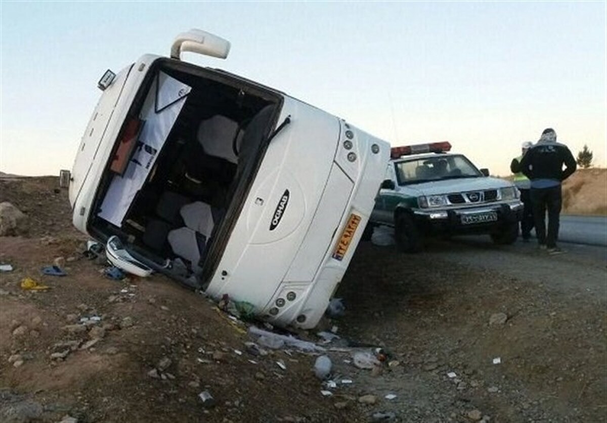 اتوبوس همدان - مازندران حادثه آفرین شد | ۲۱ نفر صدوم شدند