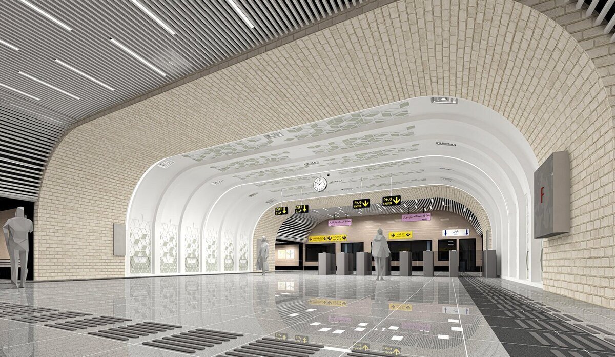 عکس | طراحی ایستگاه مترو با سبک کلیسا در دل پایتخت