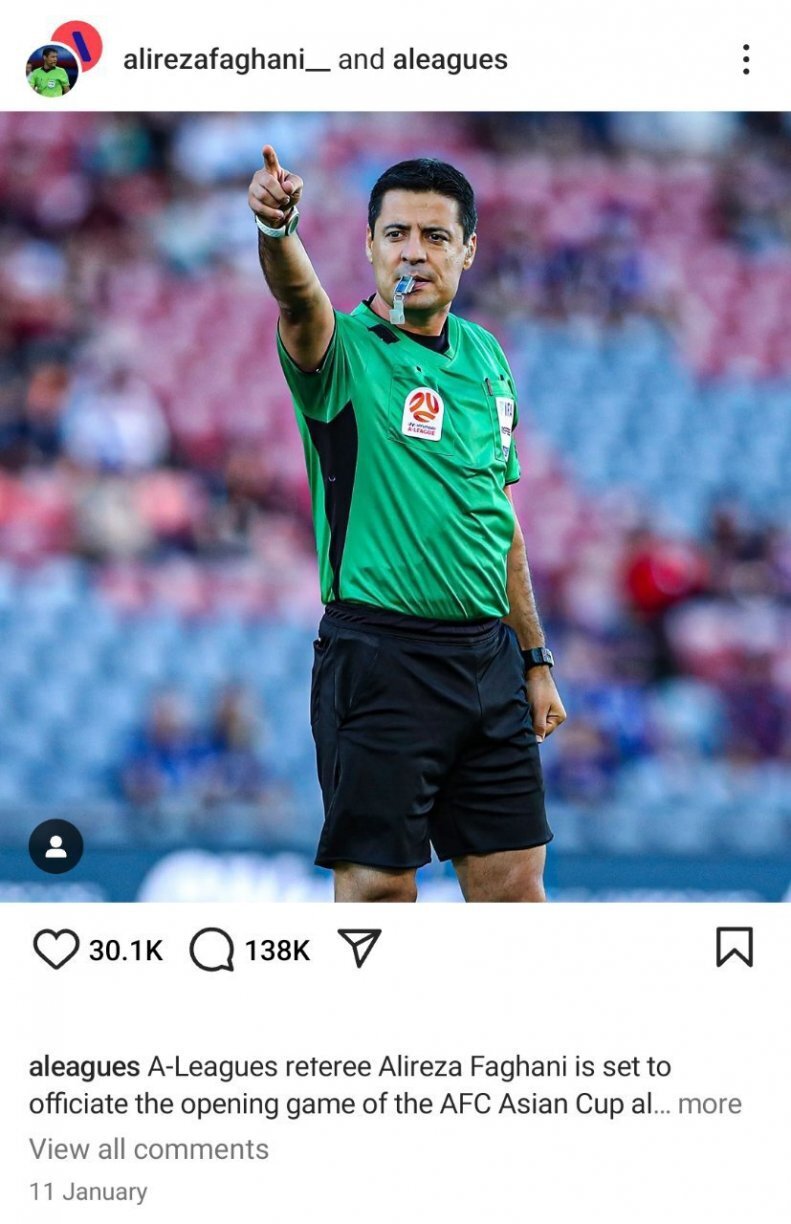 هجوم باورنکردنی عراقی‌ها به اینستاگرام علیرضا فغانی