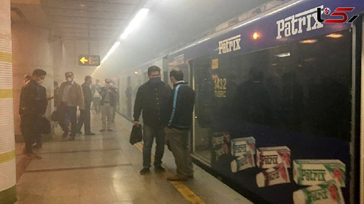 ویدیو | اولین تصاویر از آتش‌سوزی وحشتناک در متروی تهران