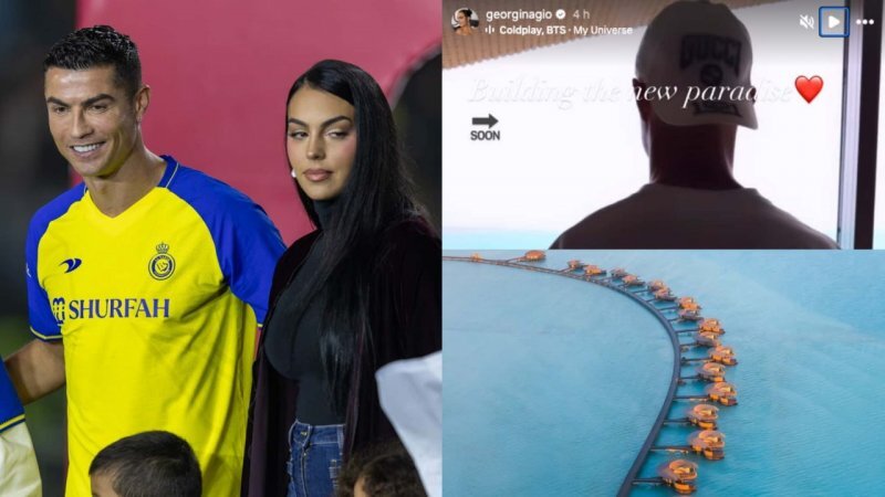 عکس | رونالدو در لوکس‌ترین هتل دنیا در دریای سرخ