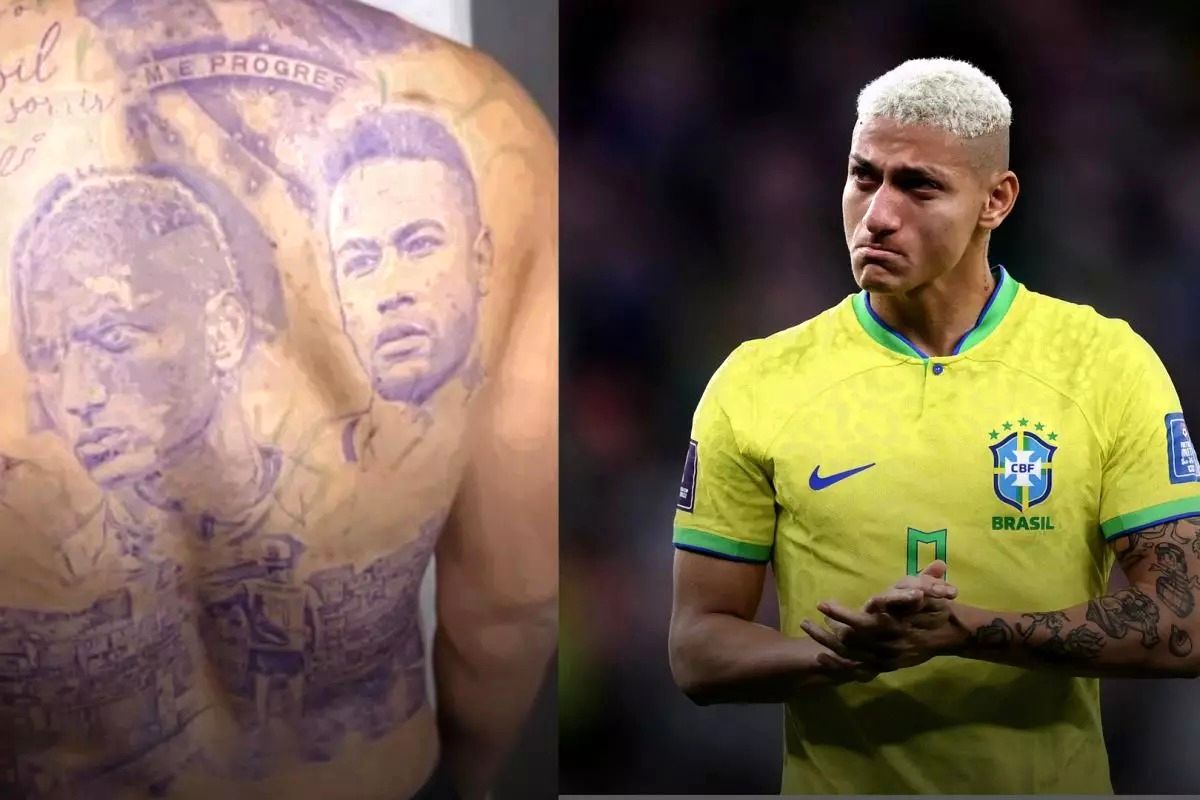 عکس | تتوی فوتبالیست برزیلی حسابی جنجال به پا کرد!