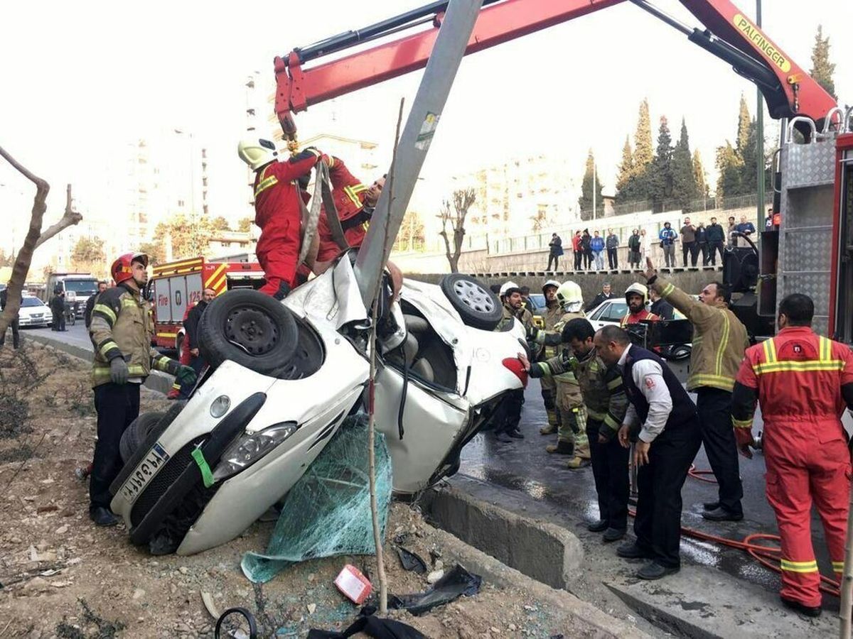 وحشتناک‌ترین تصادف سال 1402 ایران در بزرگراه اصفهان