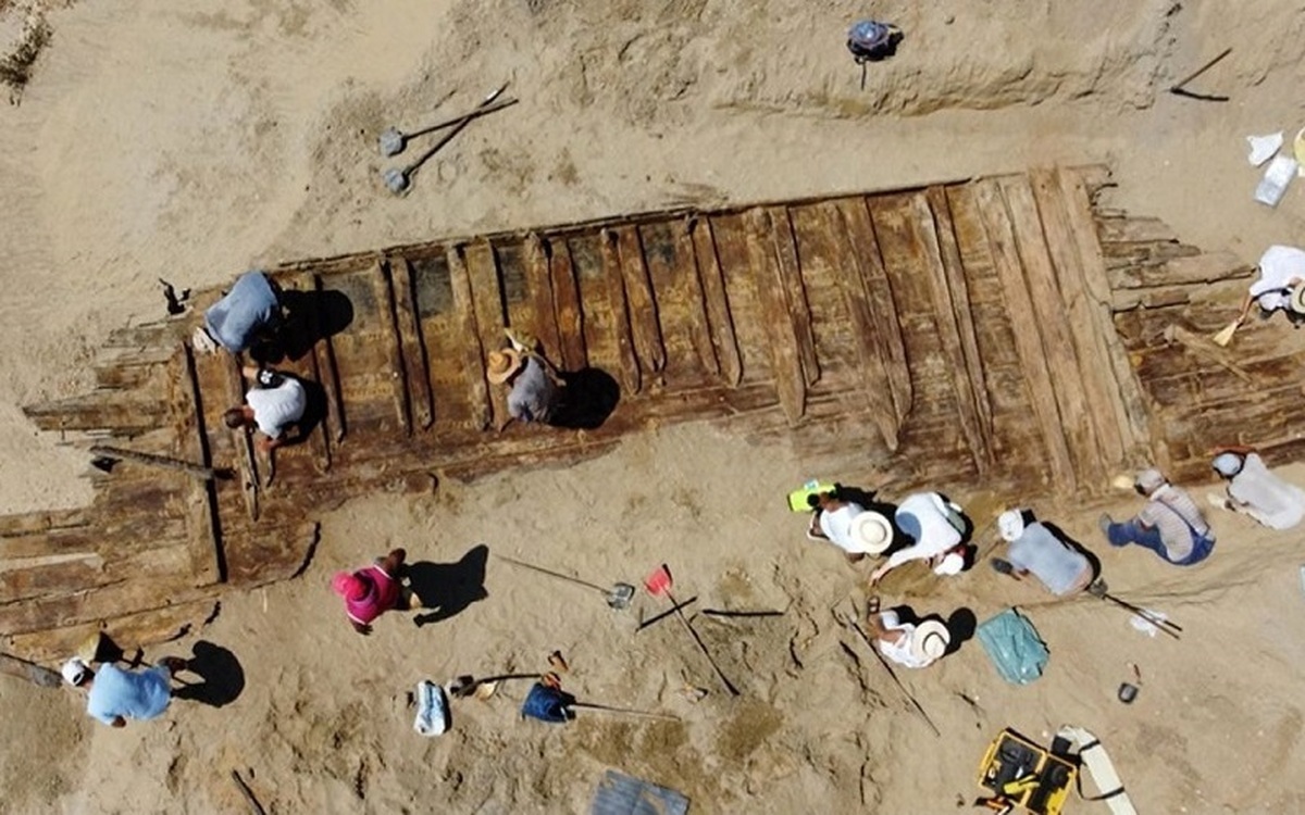 کشف کشتی دوهزار ساله در معدن+عکس