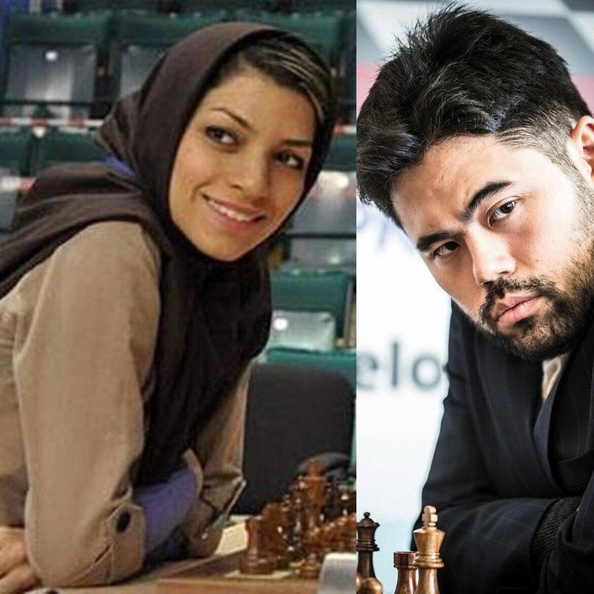 ازدواج استاد بزرگ شطرنج زنان ایران با قهرمان شطرنج جهان