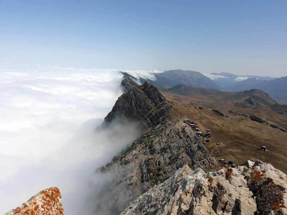 ویدیو | آبشارِ ابر در مرزِ سمنان و مازندران