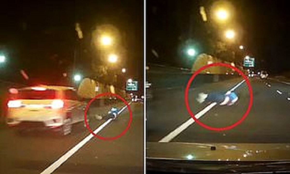 ویدیو | پرتاب تلخ یک زن و مرد از خودرو پس از تصادف وسط خیابان
