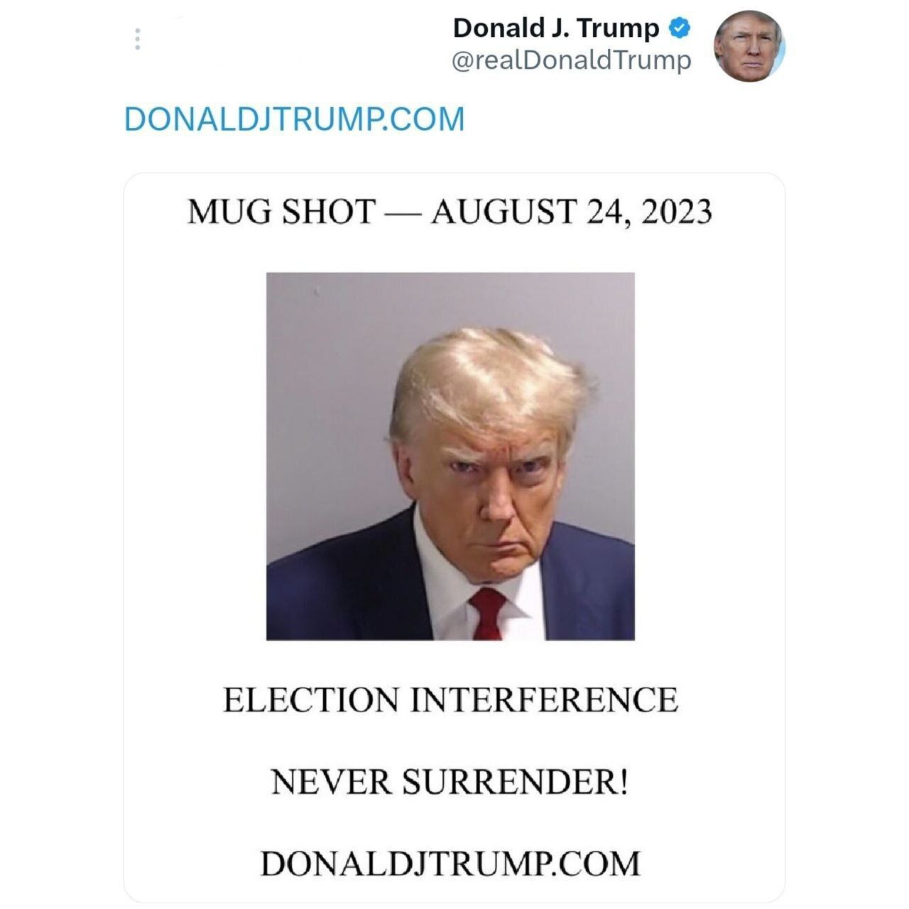 عکس | این اولین رئیس‌جمهوری است که از او عکس بازداشت گرفته می‌شود