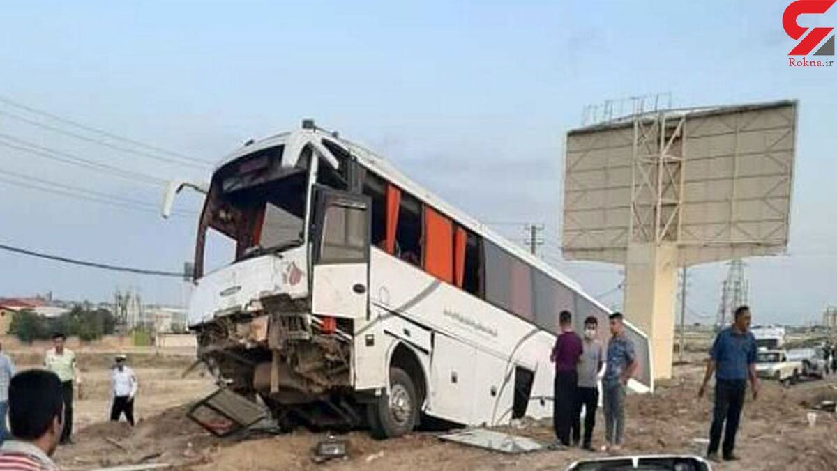 ویدیو | تصادف مرگبار اتوبوس زائران ایرانی در عراق | ۸ تن کشته شدند