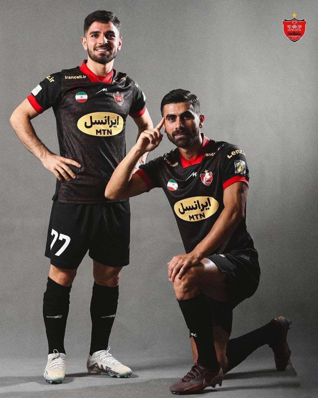 پرسپولیس سیاهپوش به مصاف فولاد می‌رود + عکس