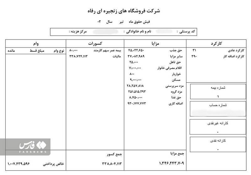 اضافه‌کاری ۱۰۰ میلیونی یک مدیرعامل!