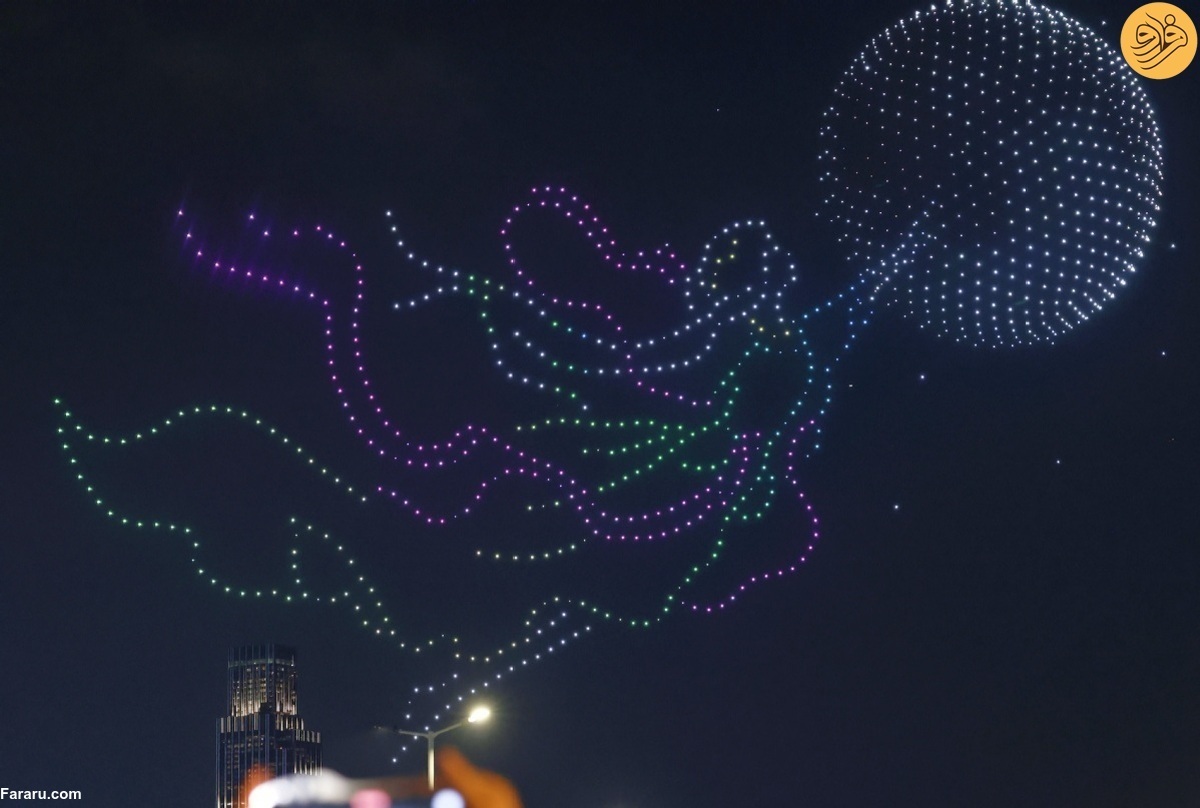 ویدیو | نمایش دیدنی ۱۲۰۰ پهپاد در آسمان چین