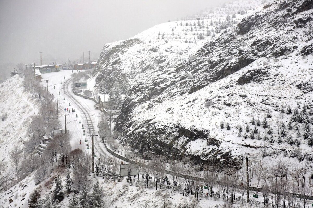 ویدیو | ارتفاعات تهران از برف سفید شد