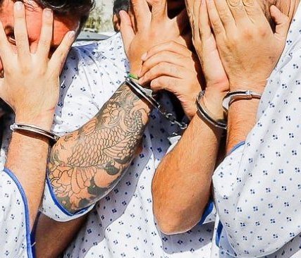 عکس | خالکوبی عجیب چند سارق در تهران