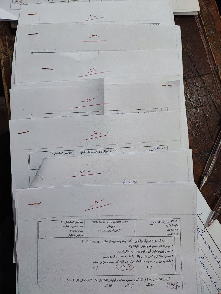 عکس | از استاد بچه به بغل تا برگه‌های امتحانی خبرساز