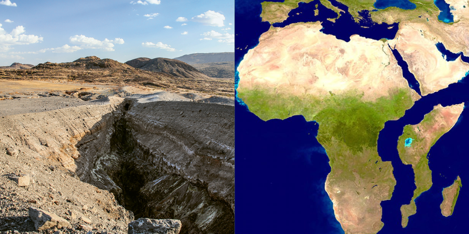 عکس | فروپاشی زود هنگام قاره آفریقا