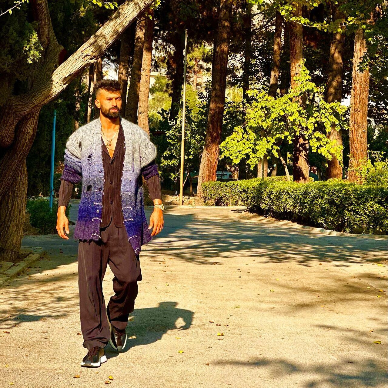 عکس| رامین رضاییان با استایل جدیدش کولاک کرد