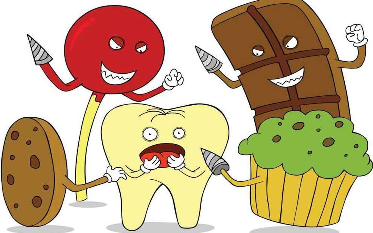 خوردنی‌های مضر و مفید برای دندان‌ها
