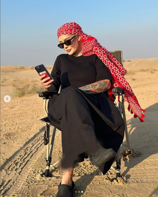 عکس | سحر قریشی در بیابان‌های امارات