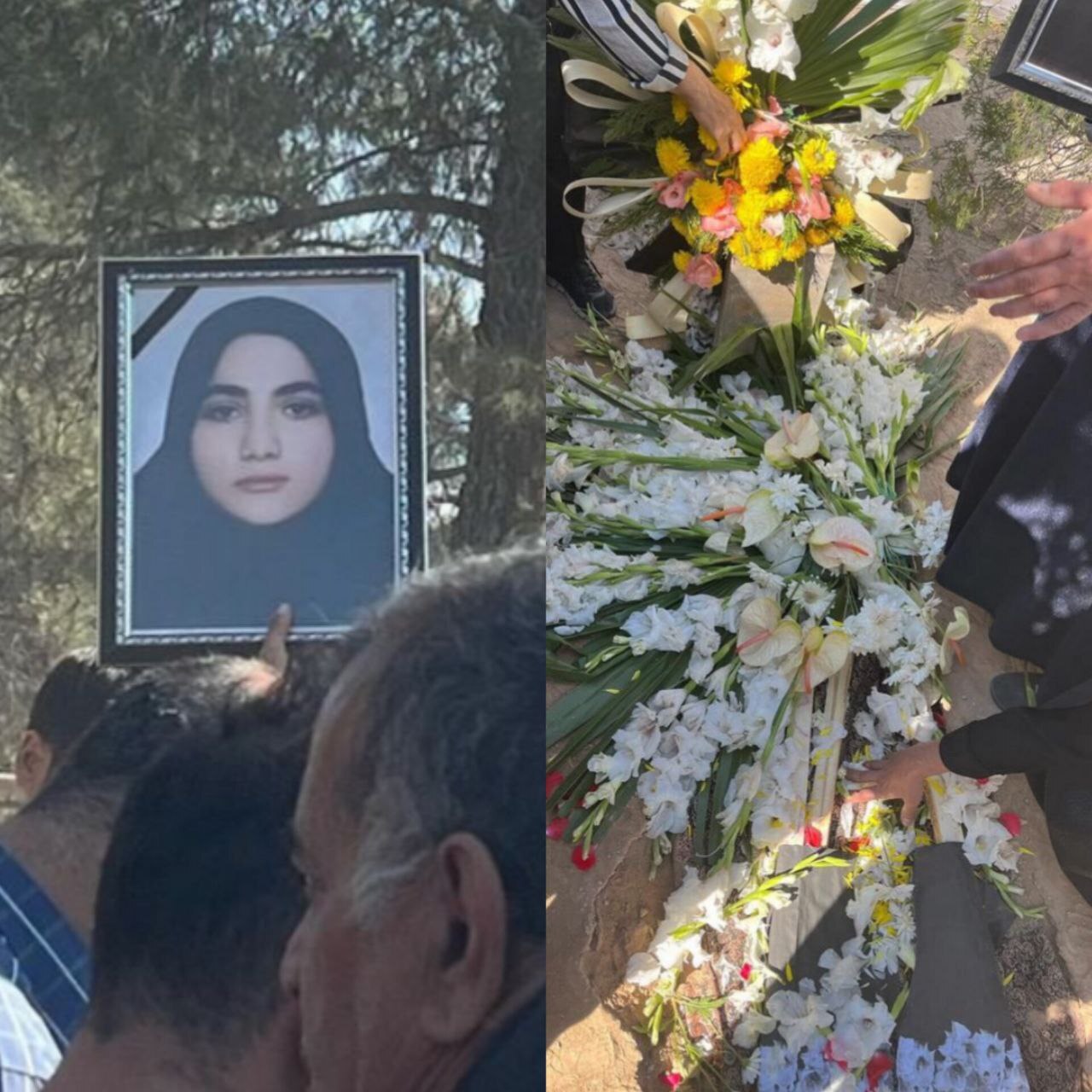 عکسی تلخ از لحظه خاکسپاری آرمیتا گراوند